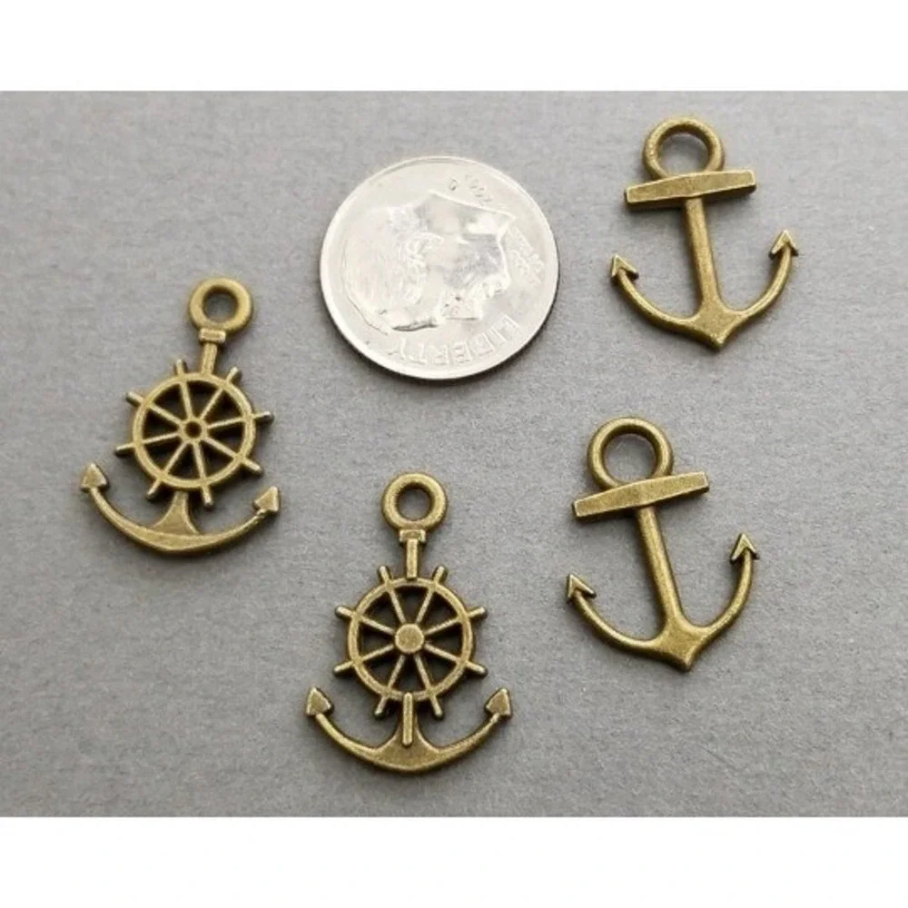 20pcs Anchor Nautical Charms, jewelry making supplies‎